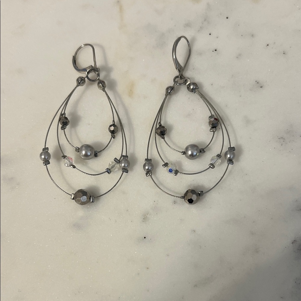 Elegant Silver Dangle Earrings